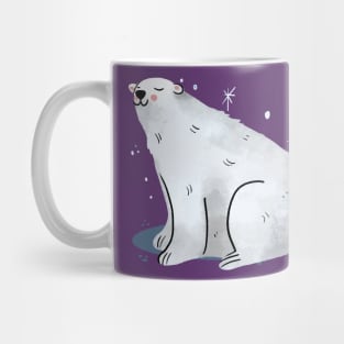 Polar Bear Painting Hand Drawn Mug